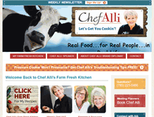 Tablet Screenshot of chefallis.com